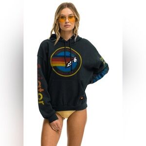 AVIATOR NATION PULLOVER HOODIE - CHARCOAL